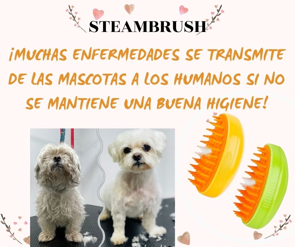 STEAMBRUSH™ | REDUCE EL ESTRES Y LA ANSIEDAD DE TU MASCOTA